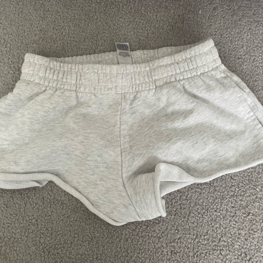 xs grey garage sweat shorts